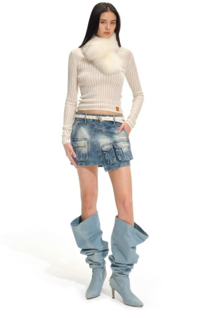 Double-Sided Fur Neck Warmer