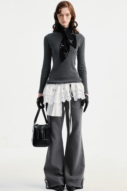 Black Rabbit Ear Scarf