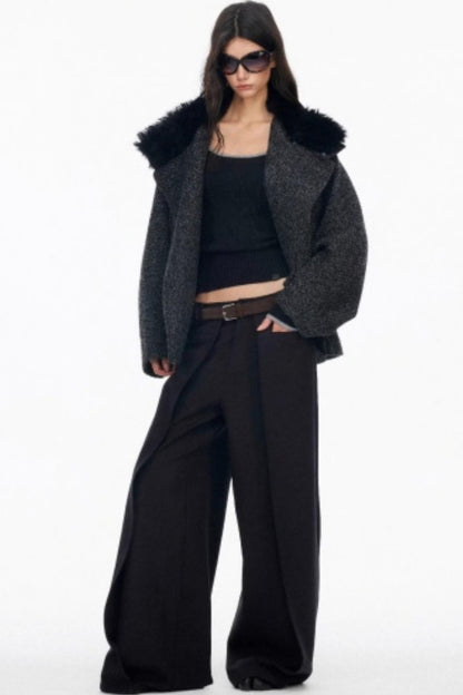 Luxury Pleated Draped Pants