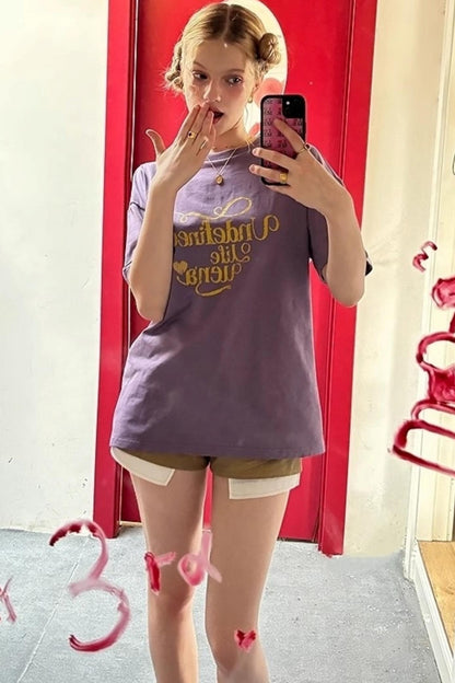 Off-Shoulder Sea Salt Tee