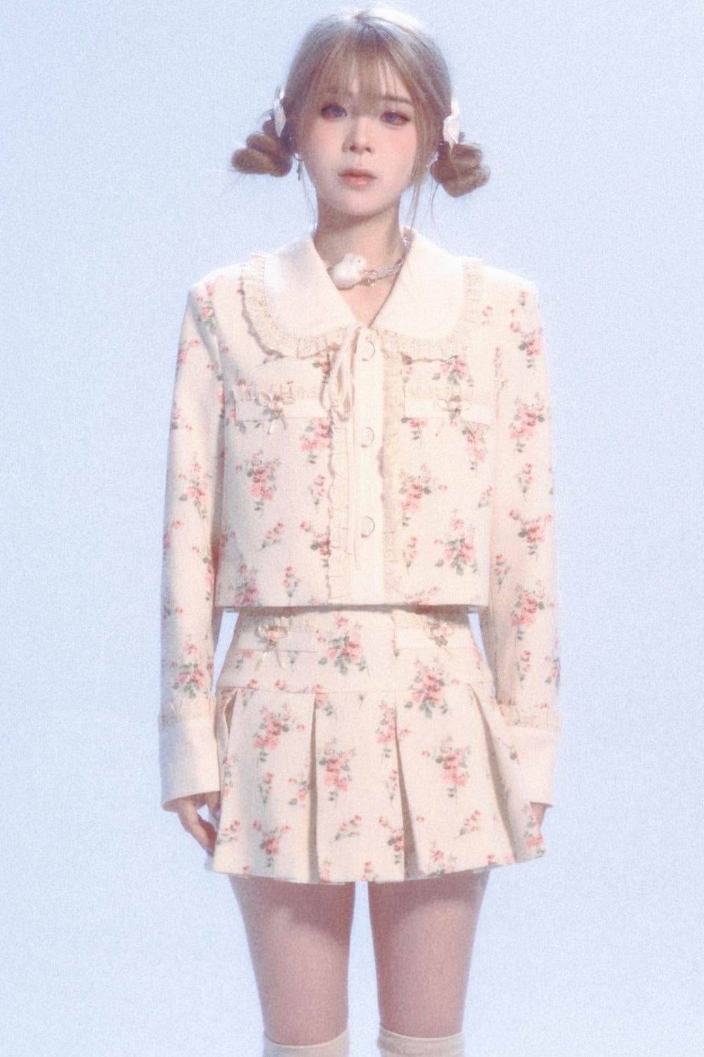 Floral Lace Doll Collar Jacket