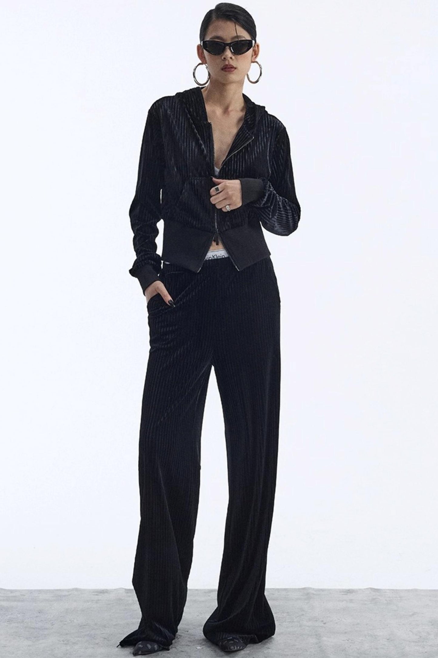 Winter Velour Hooded Top Set-Up