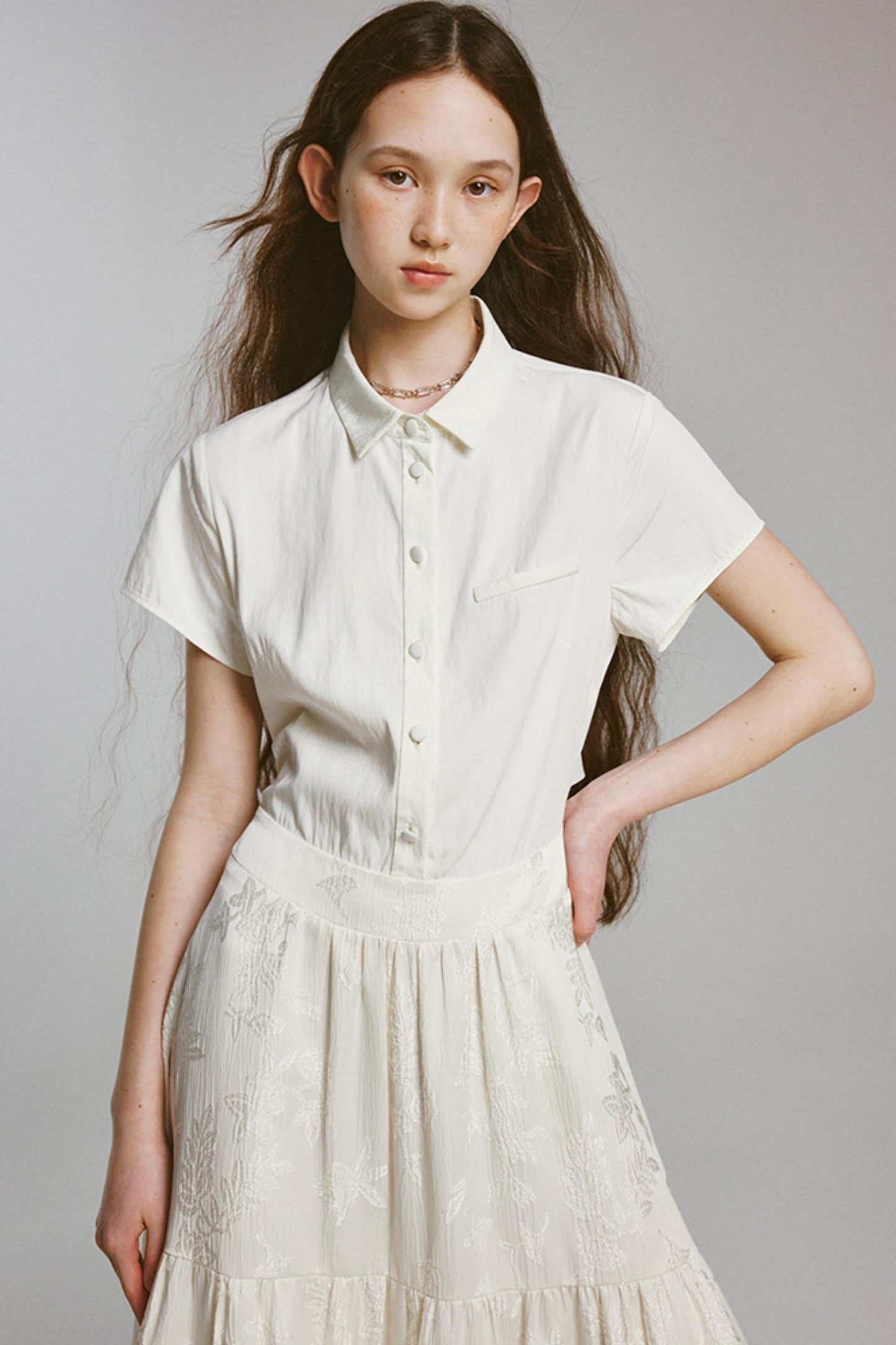 Rebellious Lace-up Shirt Dress