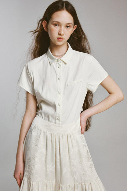 Rebellious Lace-up Shirt Dress