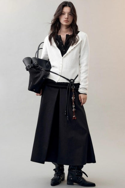 Chic Waist Deconstructed Skirt