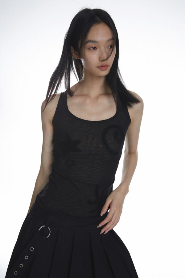 Mesh Star Tank Top
