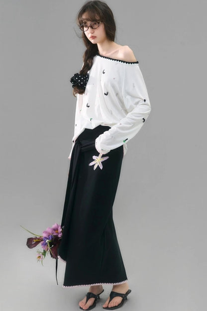 Star Flower Tencel Skirt