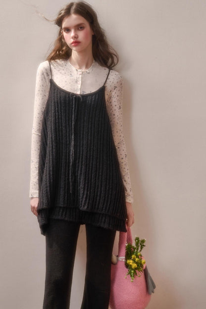 Soft Gemstone Wool Pants Set-Up