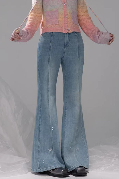 Starlight Blue Rhinestone Jeans