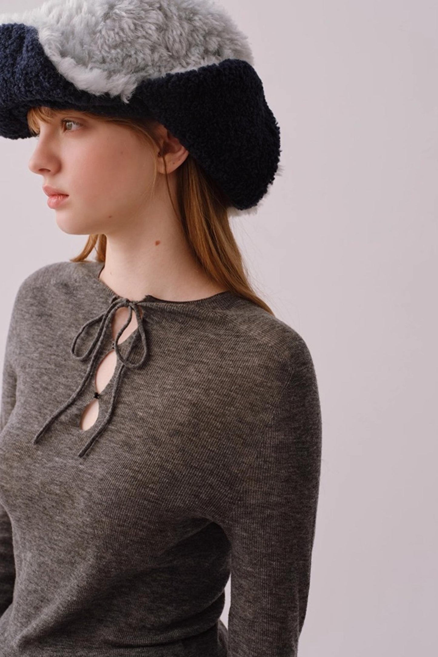 Water-Soluble Wool Knitted Top