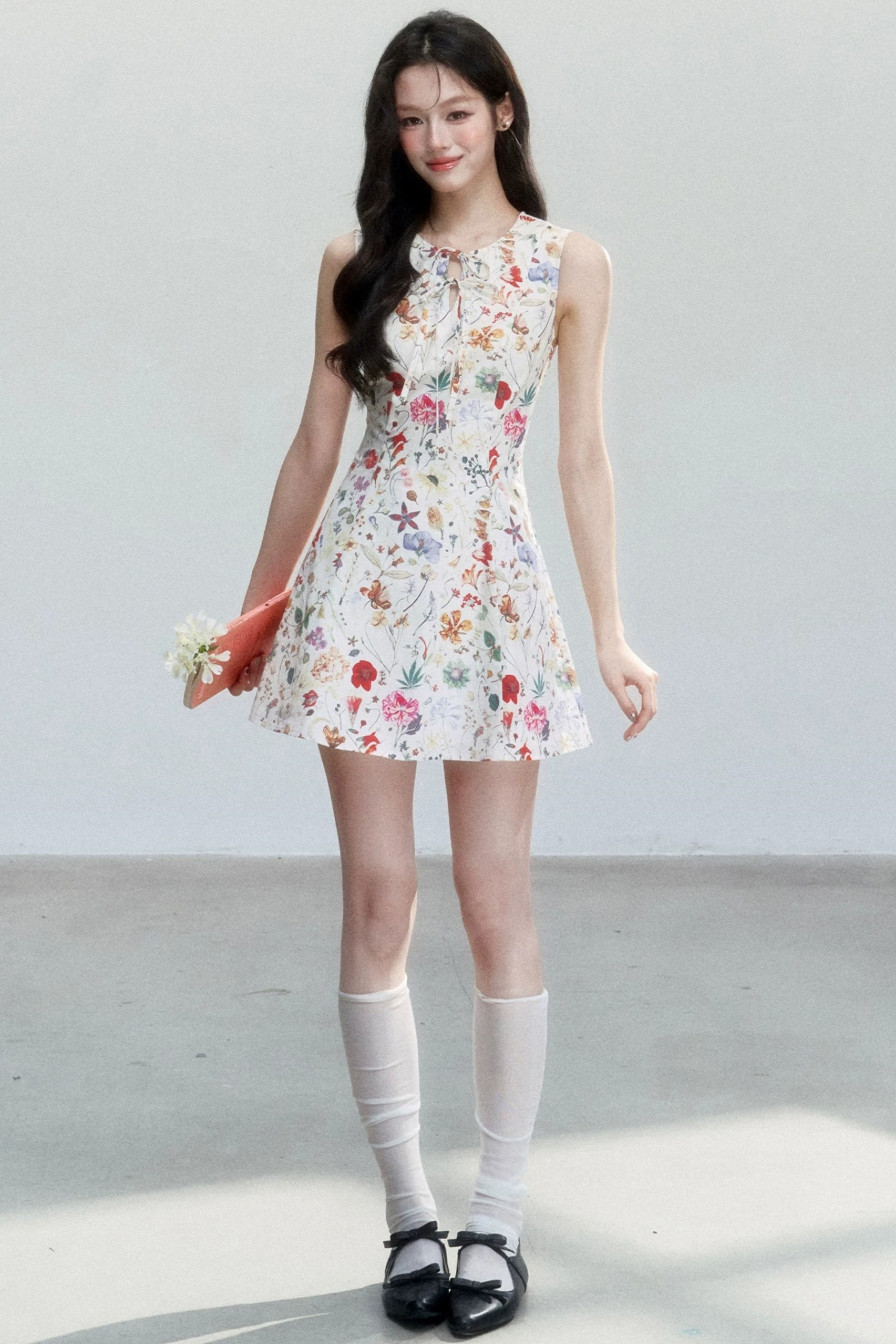 Pastoral Floral Cotton Dress