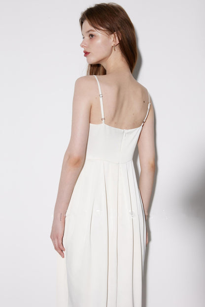 Summer Pink Shadow Midi Dress