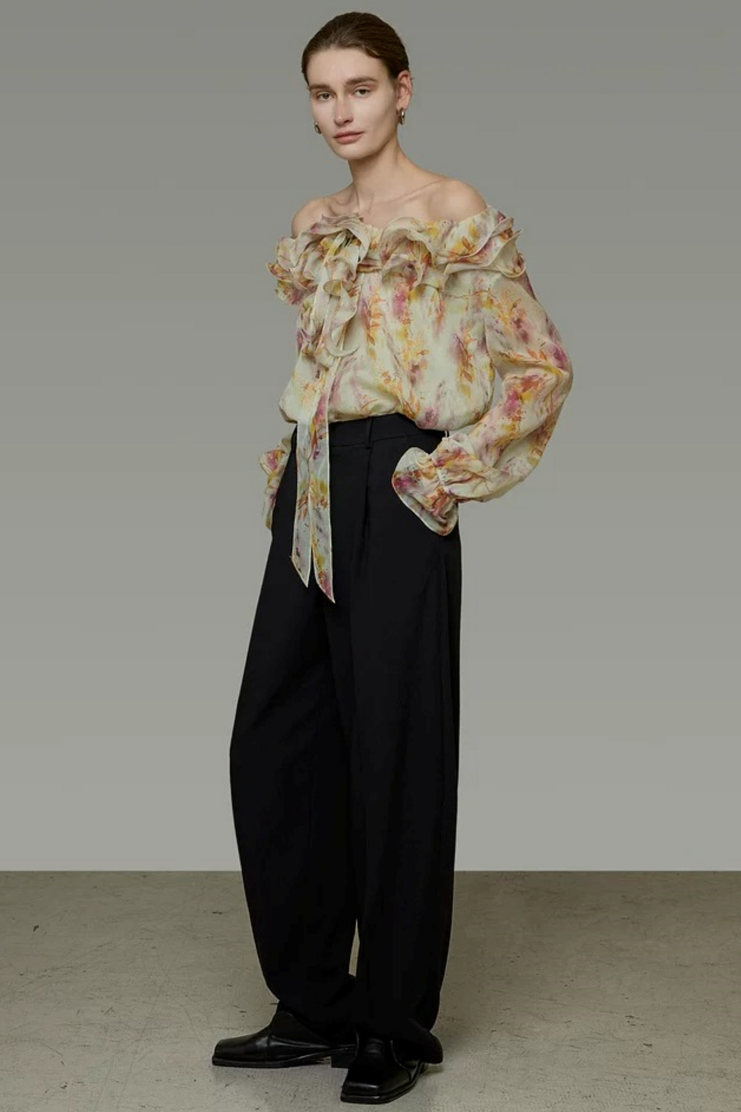 Unspoken Floral Off-Shoulder Blouse