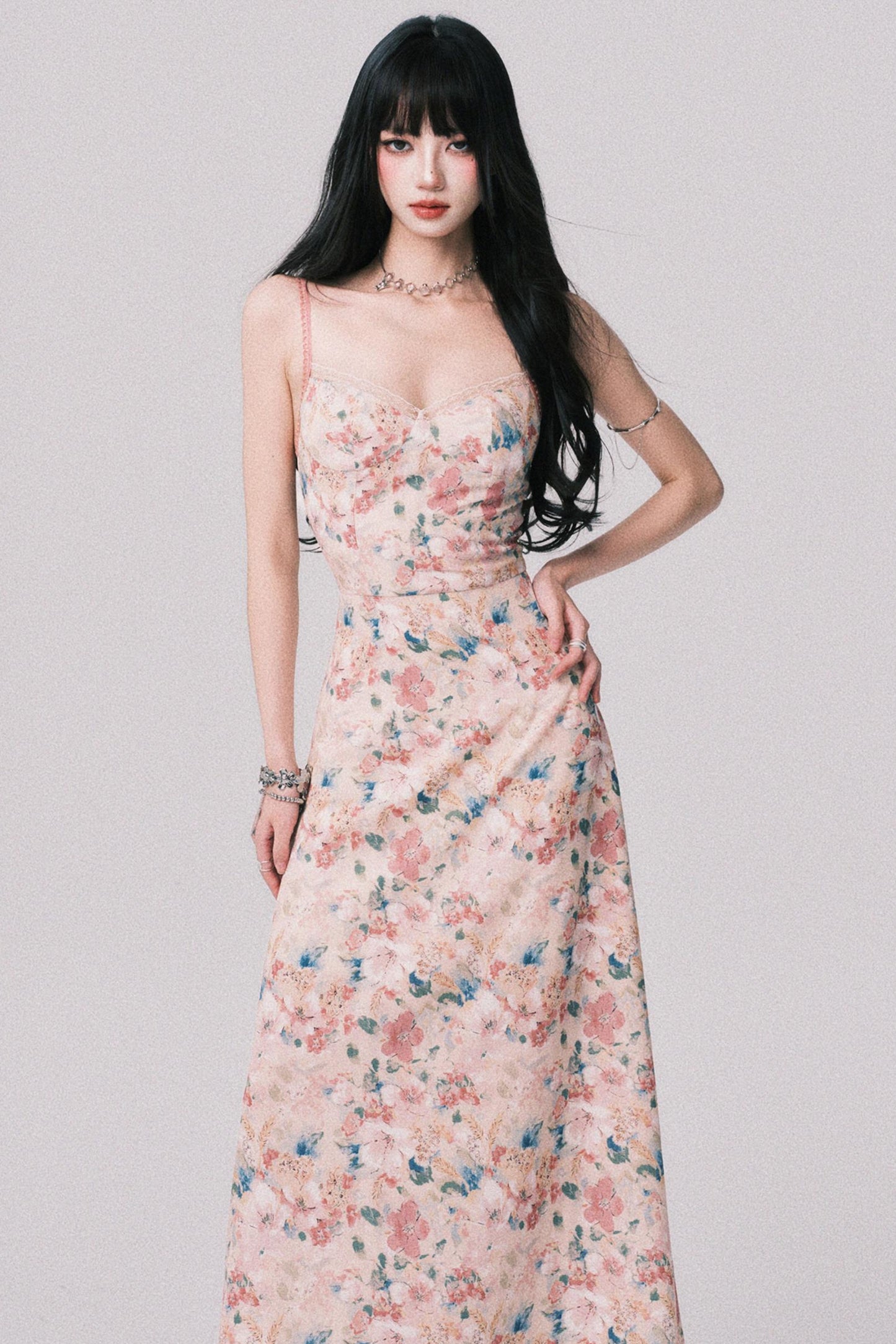 Dreamy Floral Halter Dress