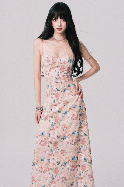 Dreamy Floral Halter Dress