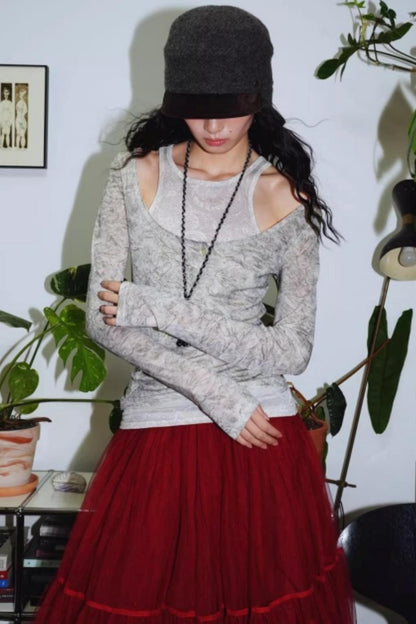 Vintage Acetate Knitted Top