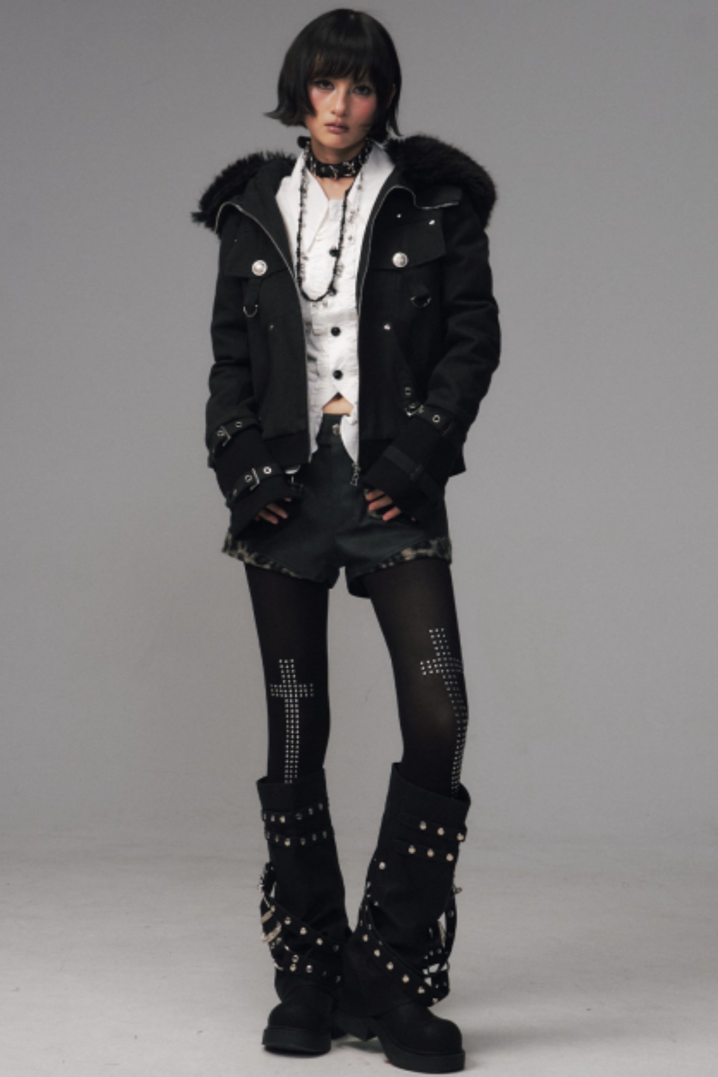 Retro Fur Hood Winter Jacket