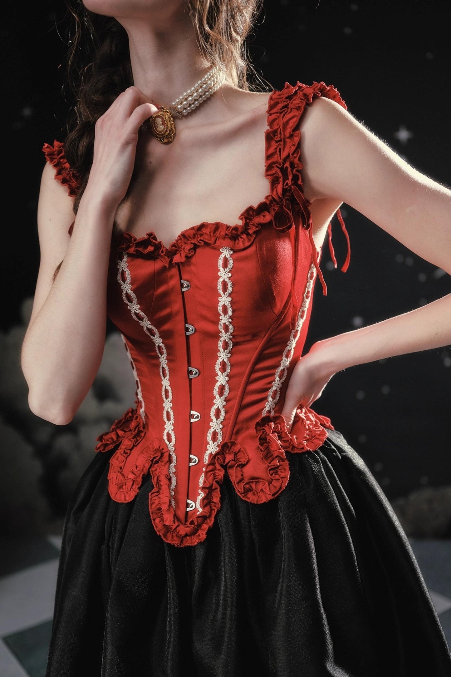 Noble Lace Pearl Accessories Set-Up