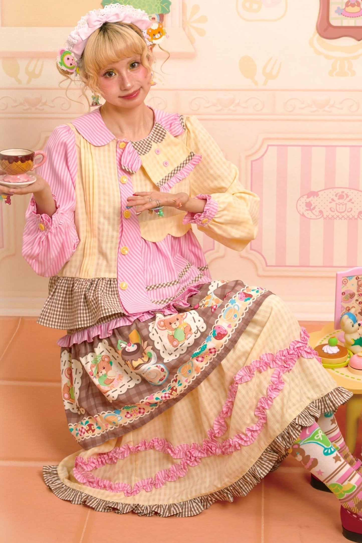 Honeydew Splicing Shirt