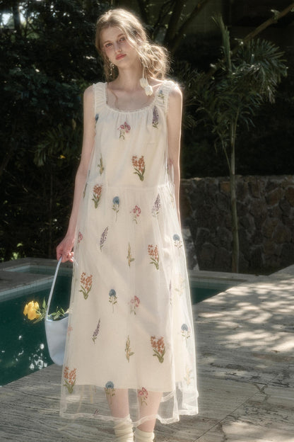 Double Layer Halter Dress