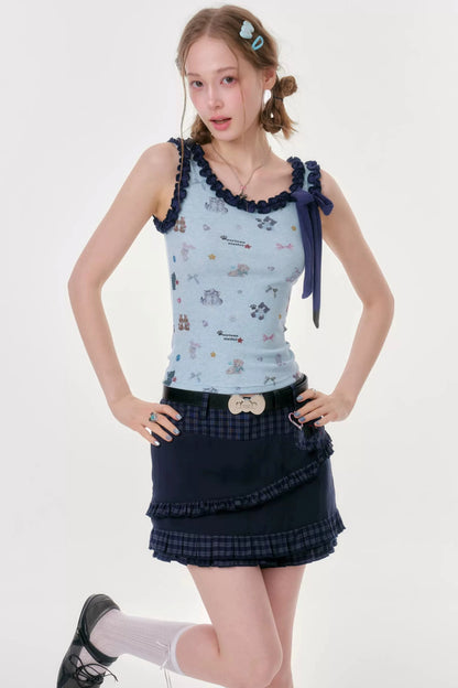 Playful Paradise Ruffled Camisole