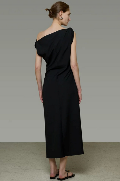 Unspoken Black Off-Shoulder Dress