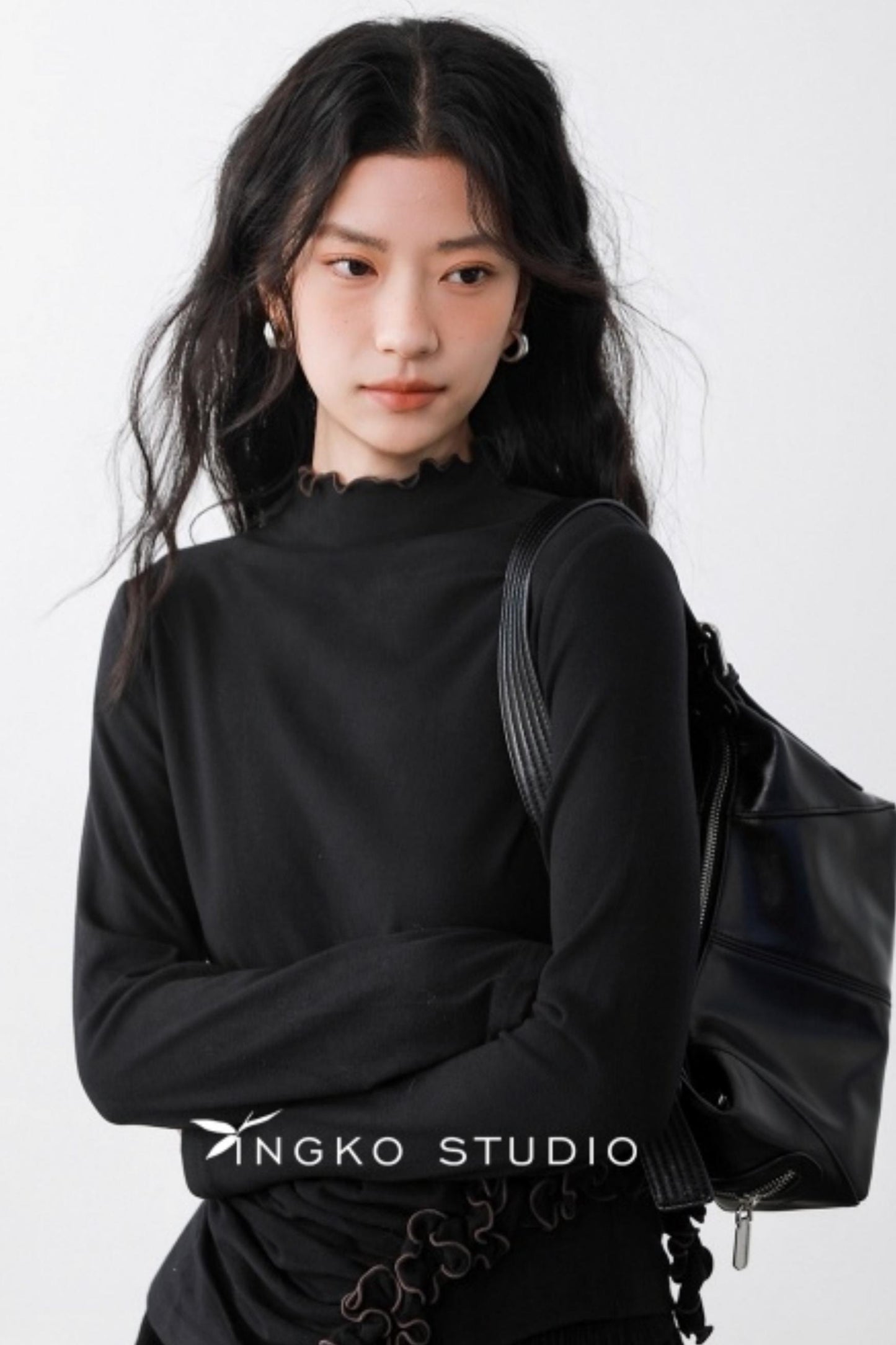 Dark Night Ruffle Top