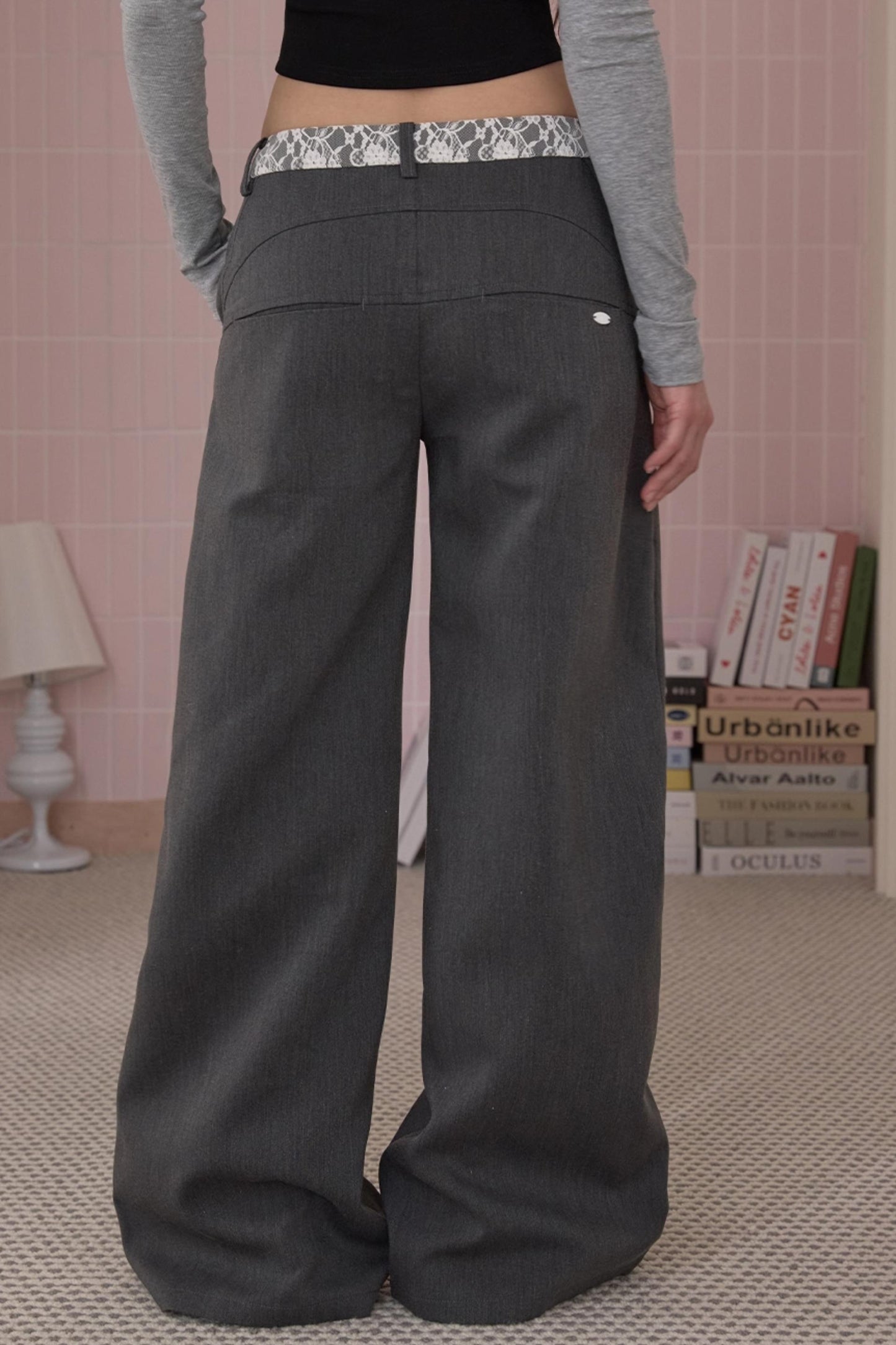 Retro Fit Lace Pants