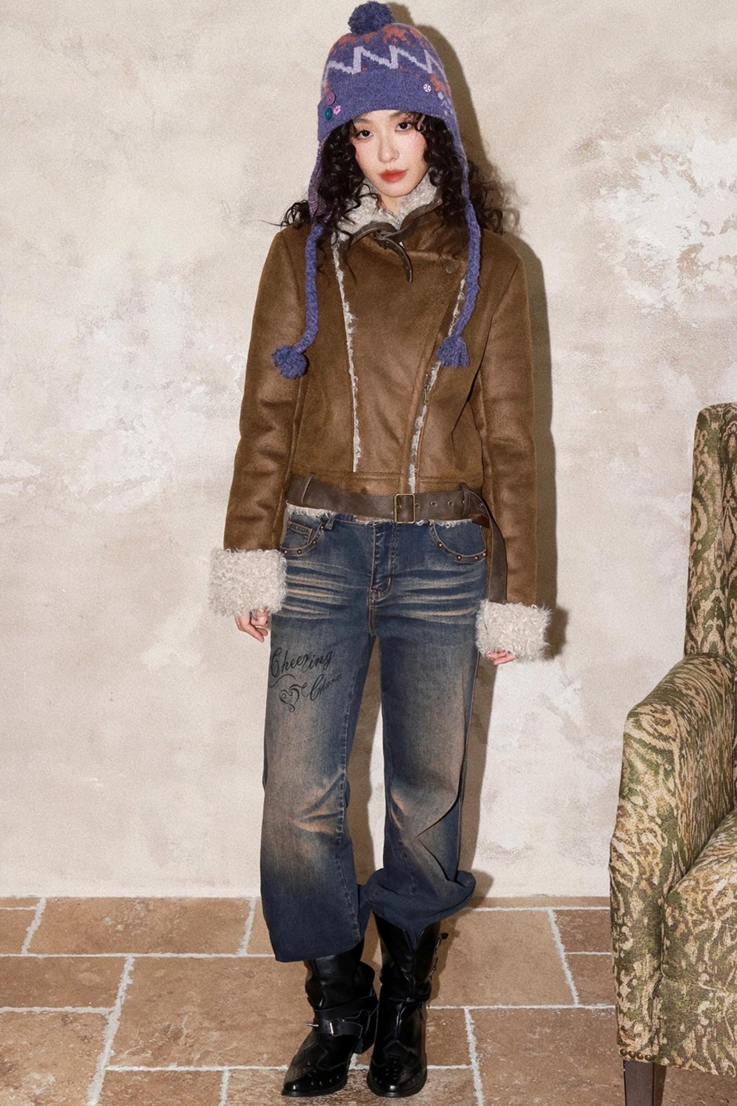 Warm Brown Suede Jacket