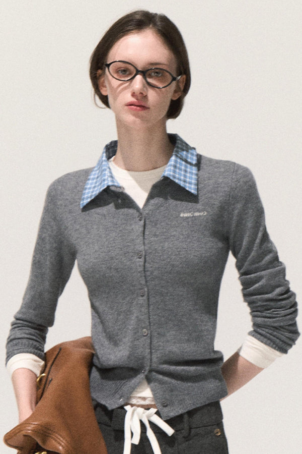 Slim Fit Wool Knit Top