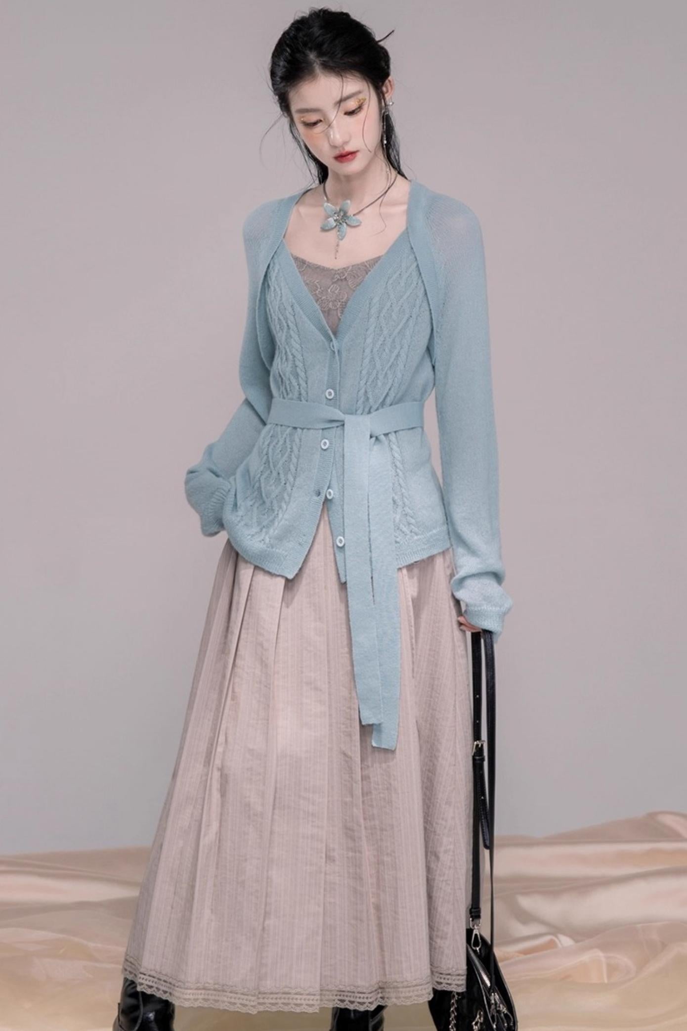 Wavy Diamond Cardigan