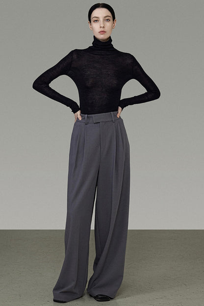 High-Waisted Wide-Leg Pants