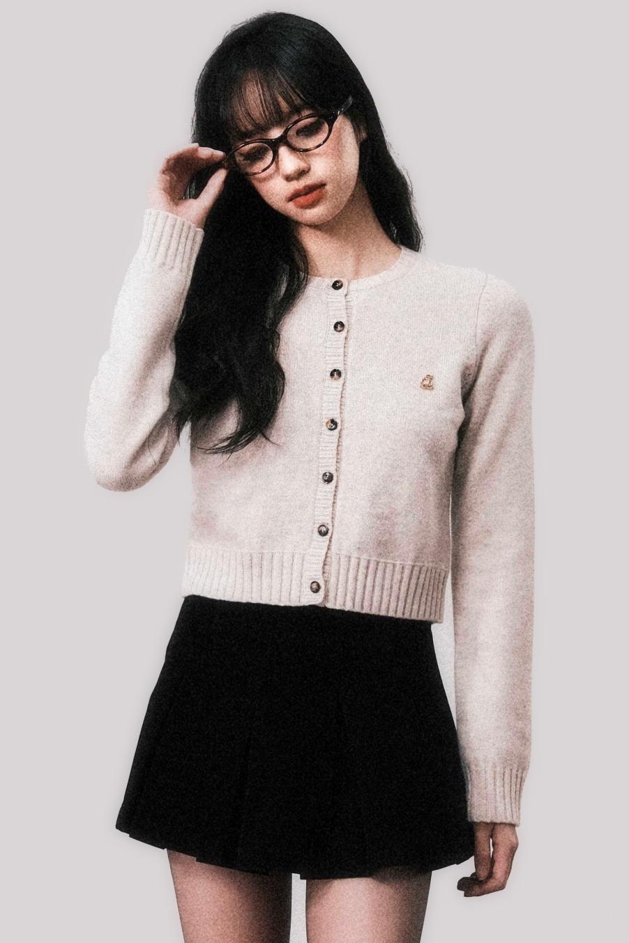 Straight Cut Vintage Wool Cardigan