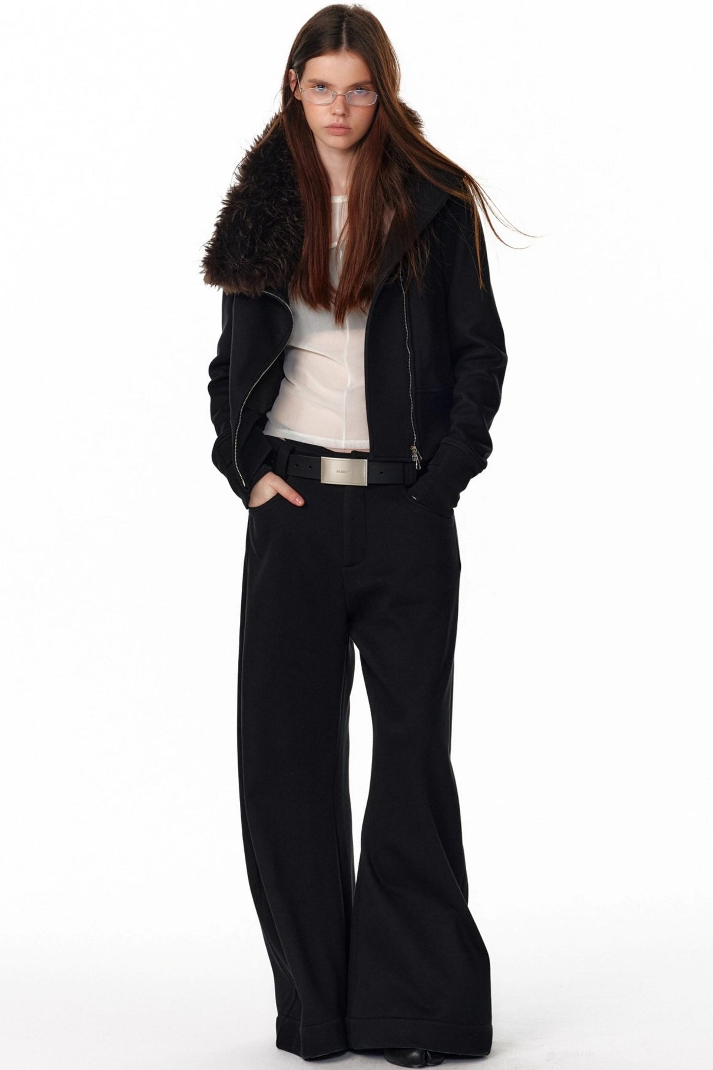 Vintage Plaid Lapel Sweatshirt Jacket