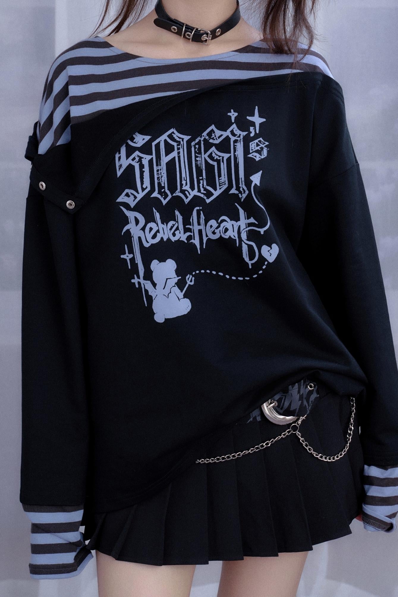 Spirit Striped Long-Sleeved T-Shirt