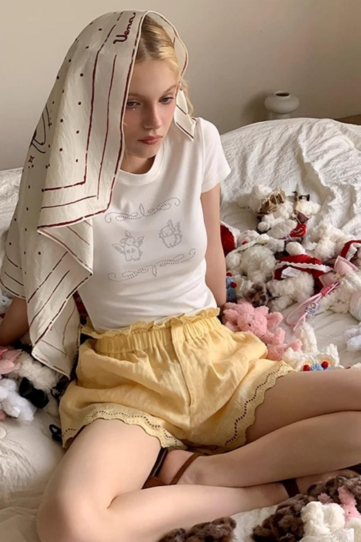 White Angel Studded Tee