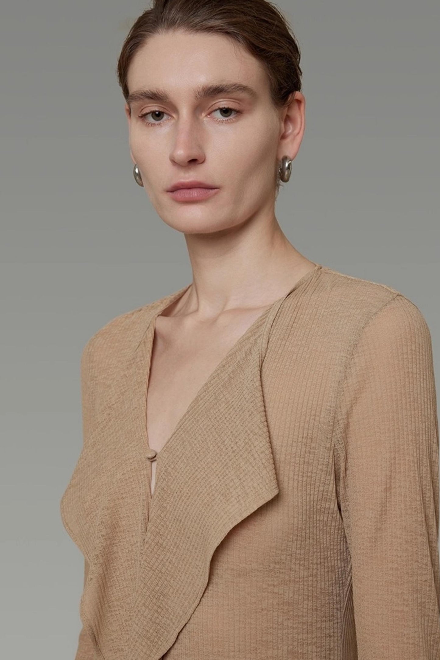 Streamer V-Neck Dress