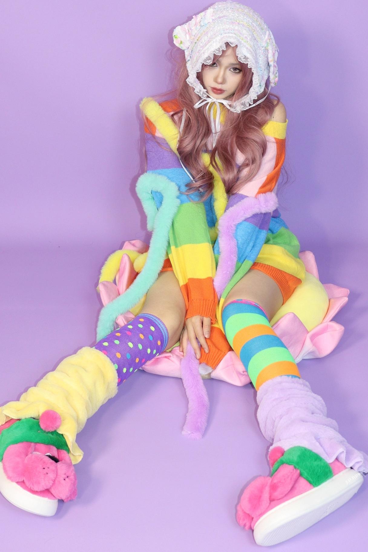 Neon Winter Socks Set