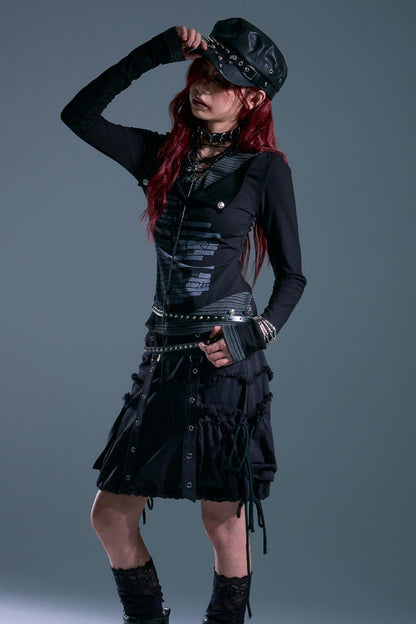 Stripe Long Sleeve Knit Top