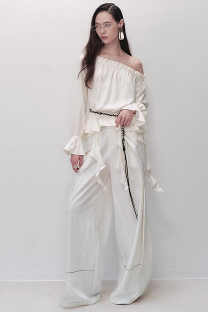 Black Wide-leg Pants