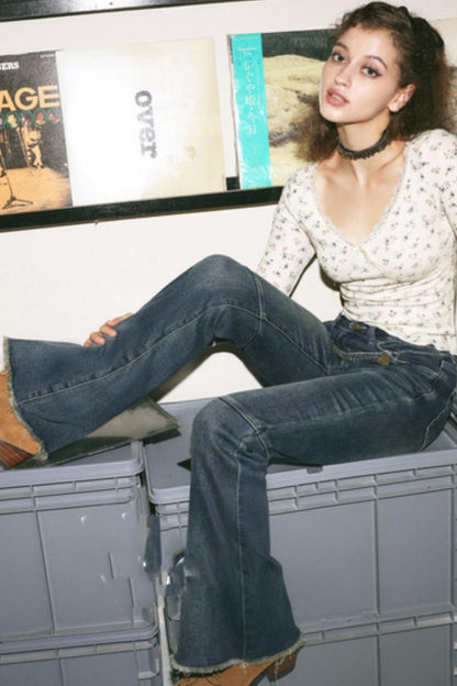 Blue High-Waisted Skinny Jeans