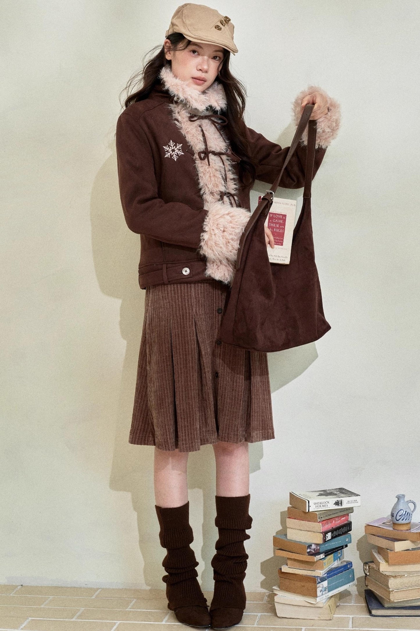 Original Suede Bow Coat