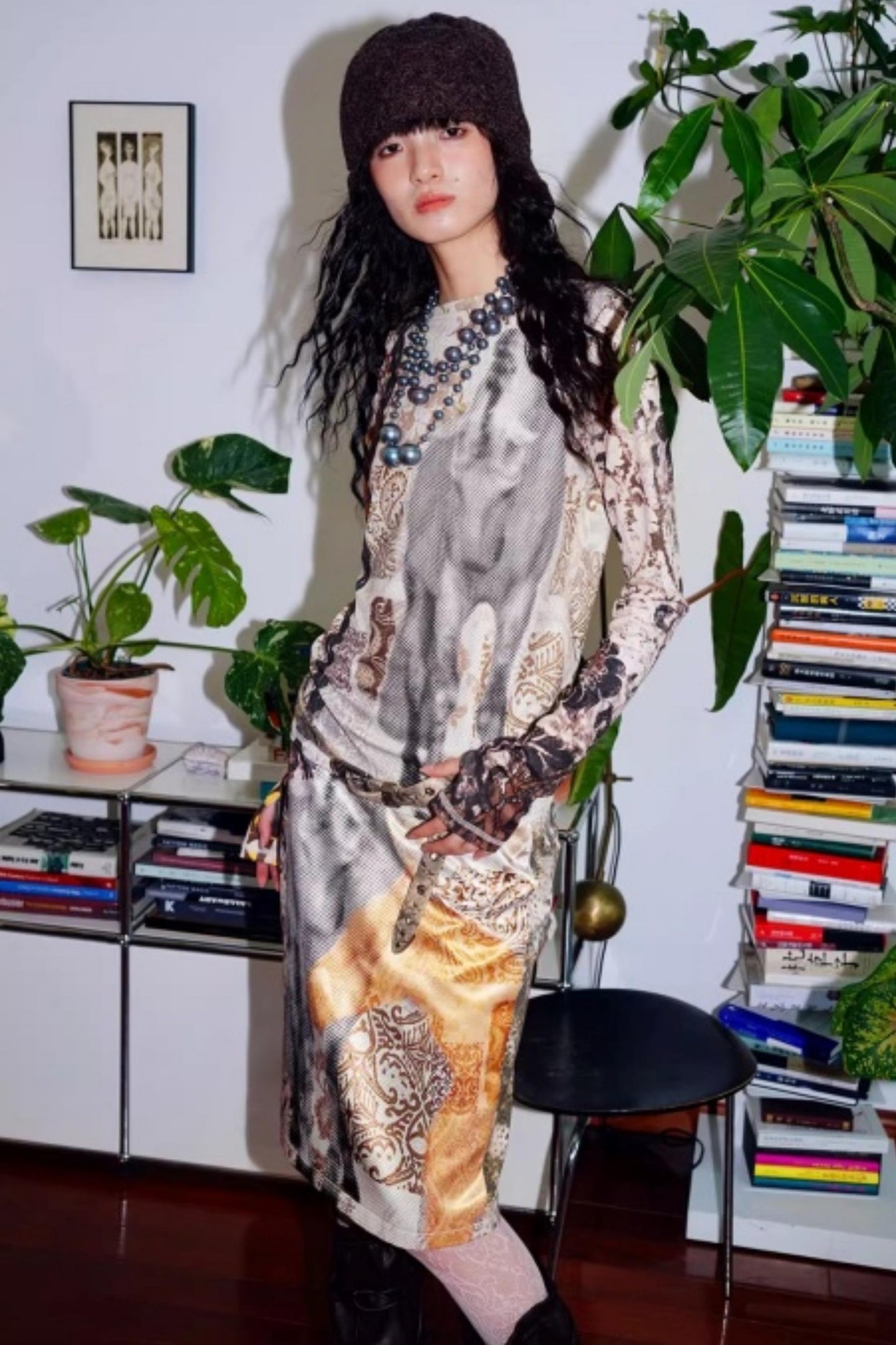 Autumn Niche Printed Sleeve Top