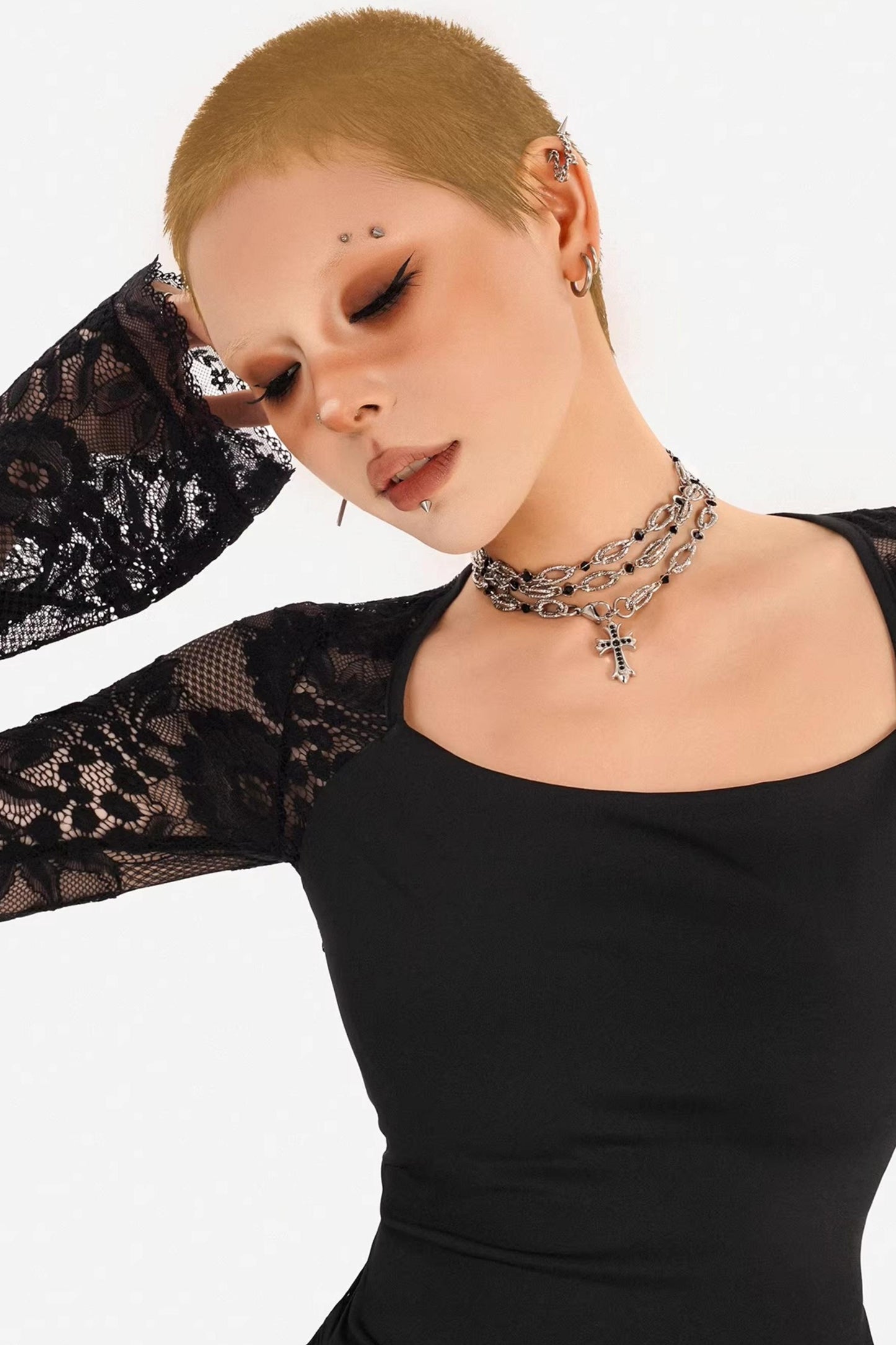 Lace Hollow Punk Top