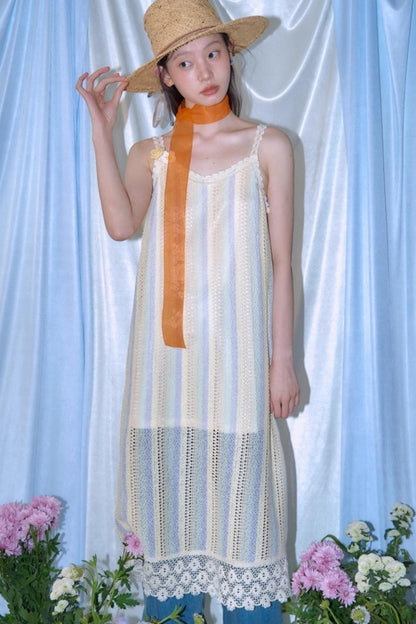 Rainbow Bohemian Hand Hook Flower Dress