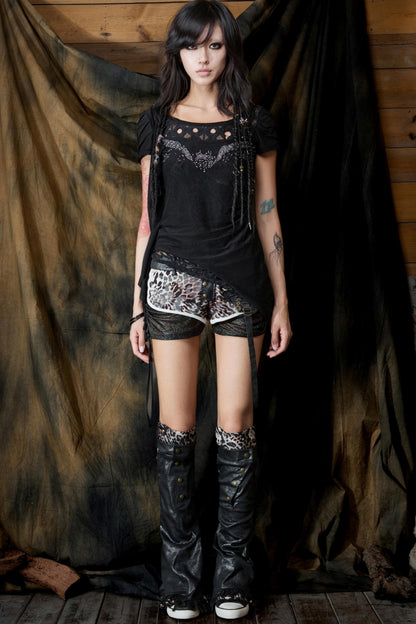 Original Mesh Patchwork Shorts