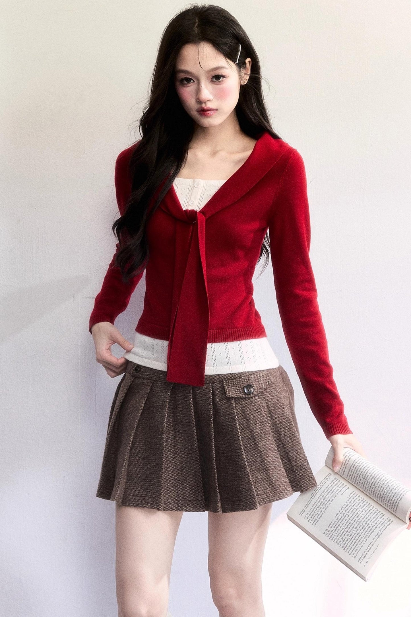 Amber Flow Wool Skirt