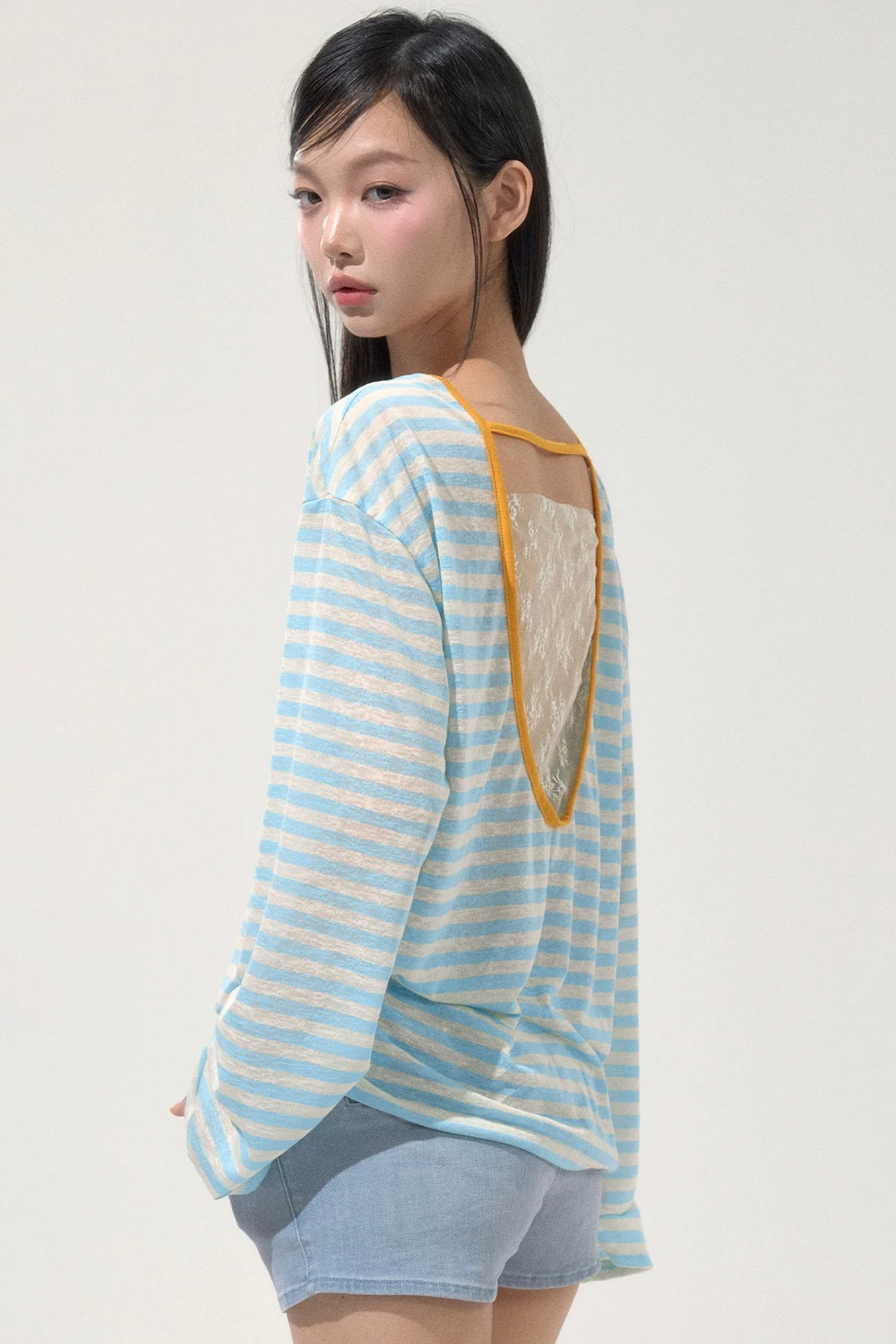 Versatile Striped Cover-Up Top