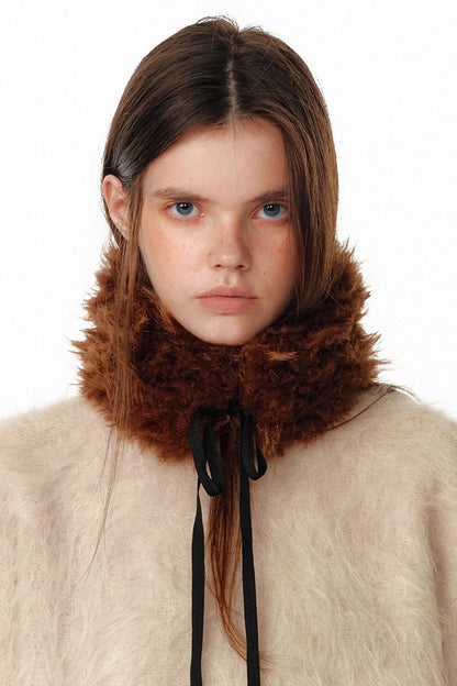 Faux Fur Collar Scarf
