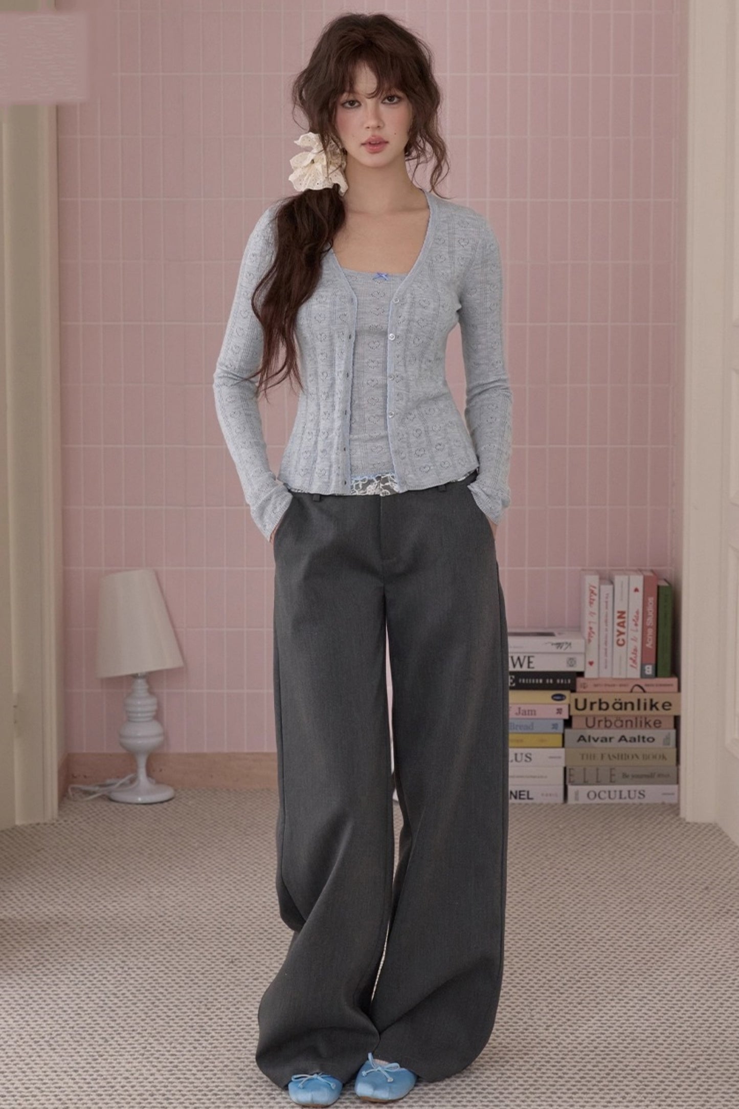 Retro Fit Lace Pants